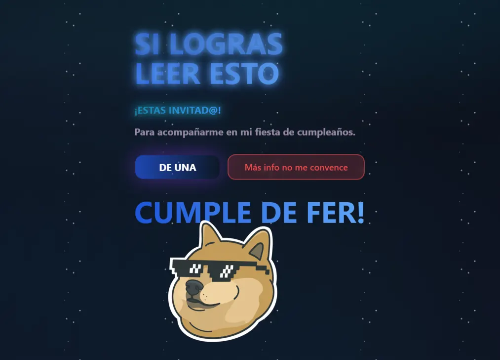 Virtual Invitation - Birthday